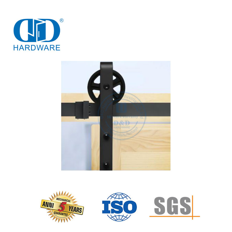 Aço inoxidável deslizante porta do celeiro ferragem móveis ferragem porta de madeira do celeiro kit trilha-DDBD010