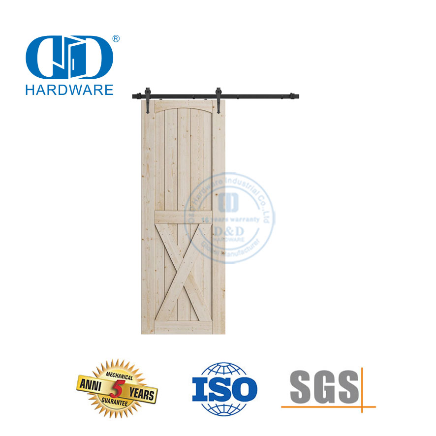 Acessório de ferragem de porta de aço inoxidável Bypass Hardware de porta de celeiro Hardware de porta de madeira de celeiro-DDBD006