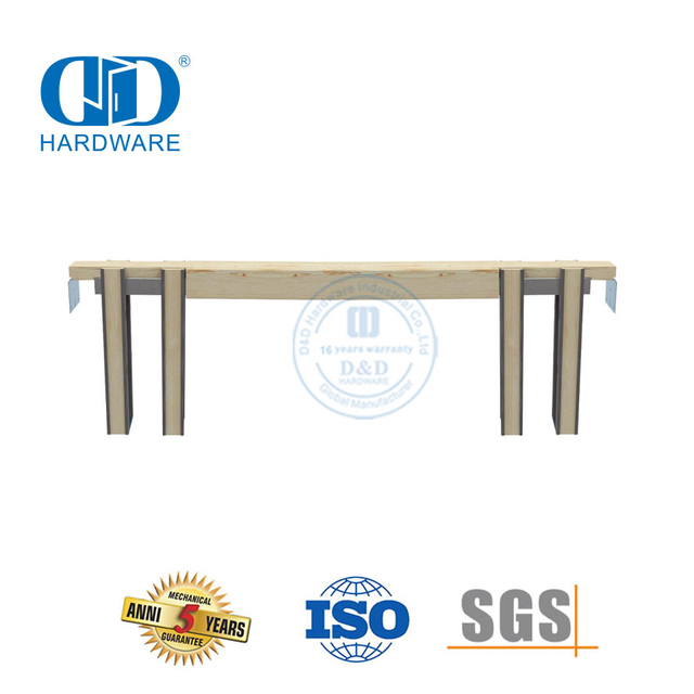 Kit de conector de porta dupla de aço inoxidável Pocekt Moldura da porta deslizante Hardware do celeiro Part-DDBD065