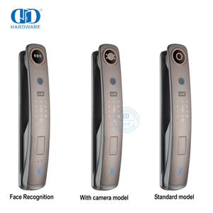 Alta qualidade de segurança em casa senha digital cartão impressão digital tuya wifi controle remoto fechadura da porta da câmera inteligente-ddel001