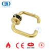 Hardware decorativo personalizado EN 1906 Porta de entrada em latão acetinado Handles-DDTH001-SB