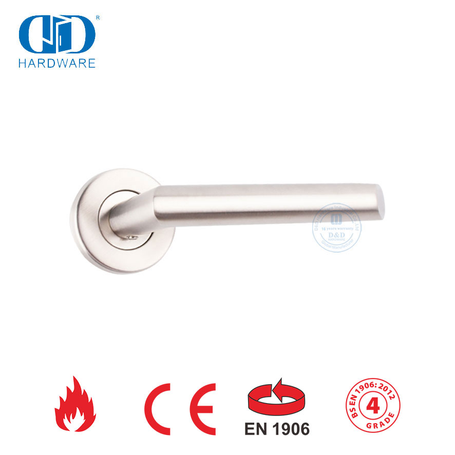 Novo Design Funiture Hardware EN 1906 Tubo Oco Alavanca Handle-DDTH012-SSS