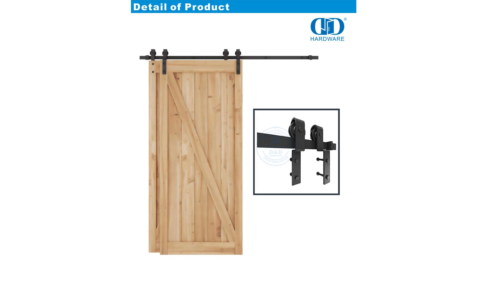 Hardware de porta de celeiro deslizante