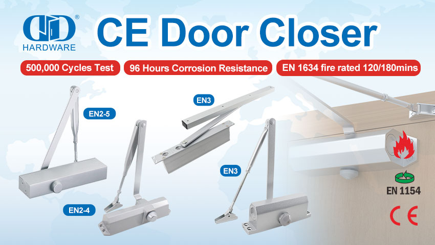Requisito de fechamento de porta BS EN1154 e também qualificação