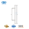 Maçaneta moderna de aço inoxidável com barra T prateada para porta de banheiro para porta de vidro-DDPH031-SSS