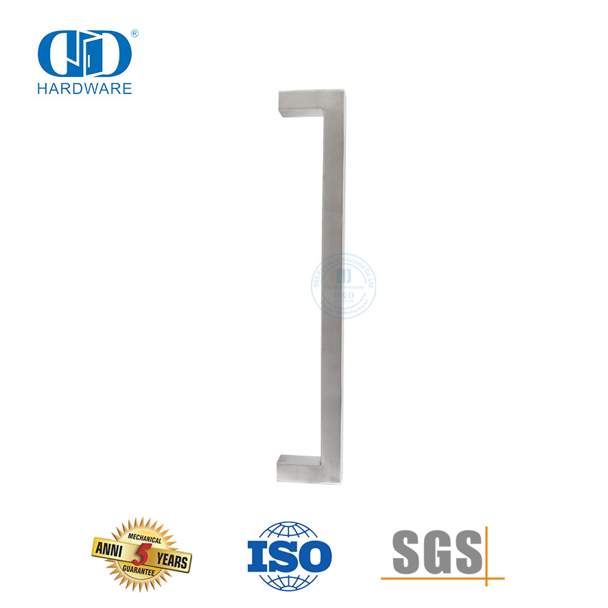 Design elegante em forma de banco puxa alças de aço inoxidável para portas de metal-DDPH034-SSS