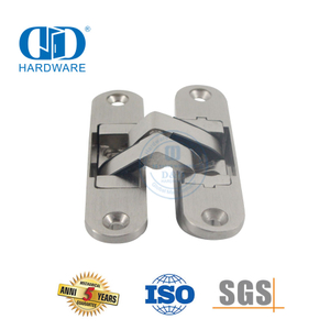 Fácil instalação liga de zinco/aço inoxidável 3d escondido ajuste interior comercial dentro da dobradiça da porta-DDCH007-B