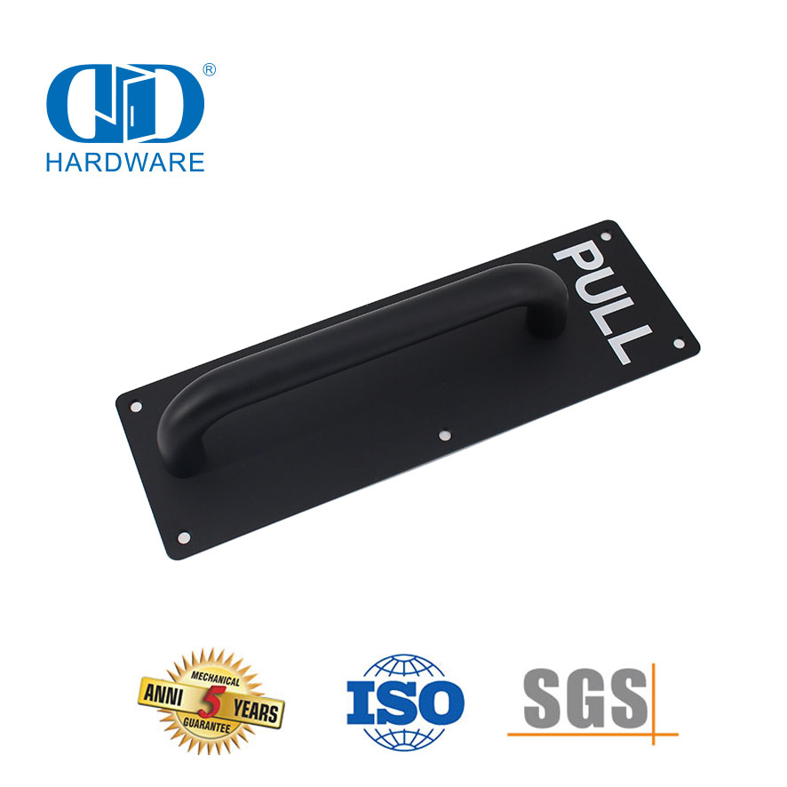 Acessórios de hardware de aço inoxidável placa de sinal de porta personalizado push pull residencial interior porta de vidro puxar Handle-DDPH023