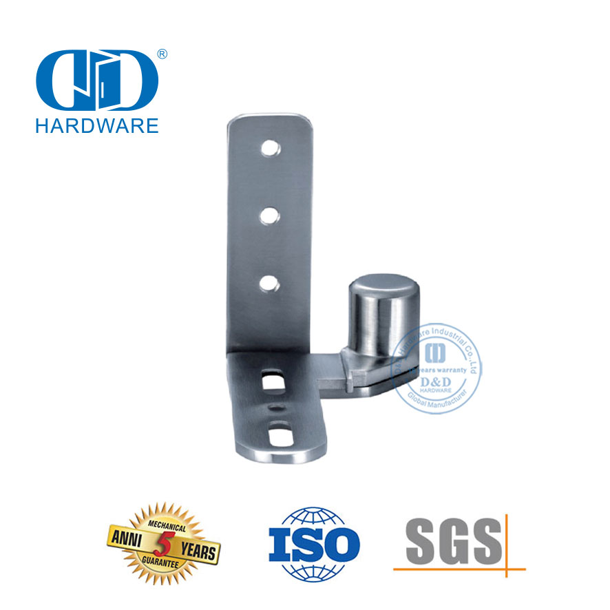 Fácil instalação em aço inoxidável oculto autolubrificante invisível independentemente da esquerda e do anel ajustável Dobradiça de porta de aço de madeira de 180 graus-DDCH0016