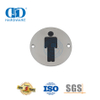 Assinatura de fogo em aço inoxidável, placa suspensa, placa de sinalização para banheiro masculino
