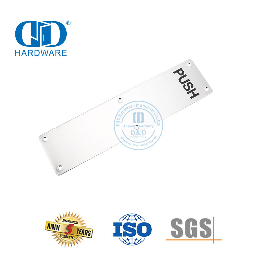 Moderno push placa de nome da porta de aço inoxidável placa sinal casa banheiro banheiro porta entrada assinatura Plate-DDSP005