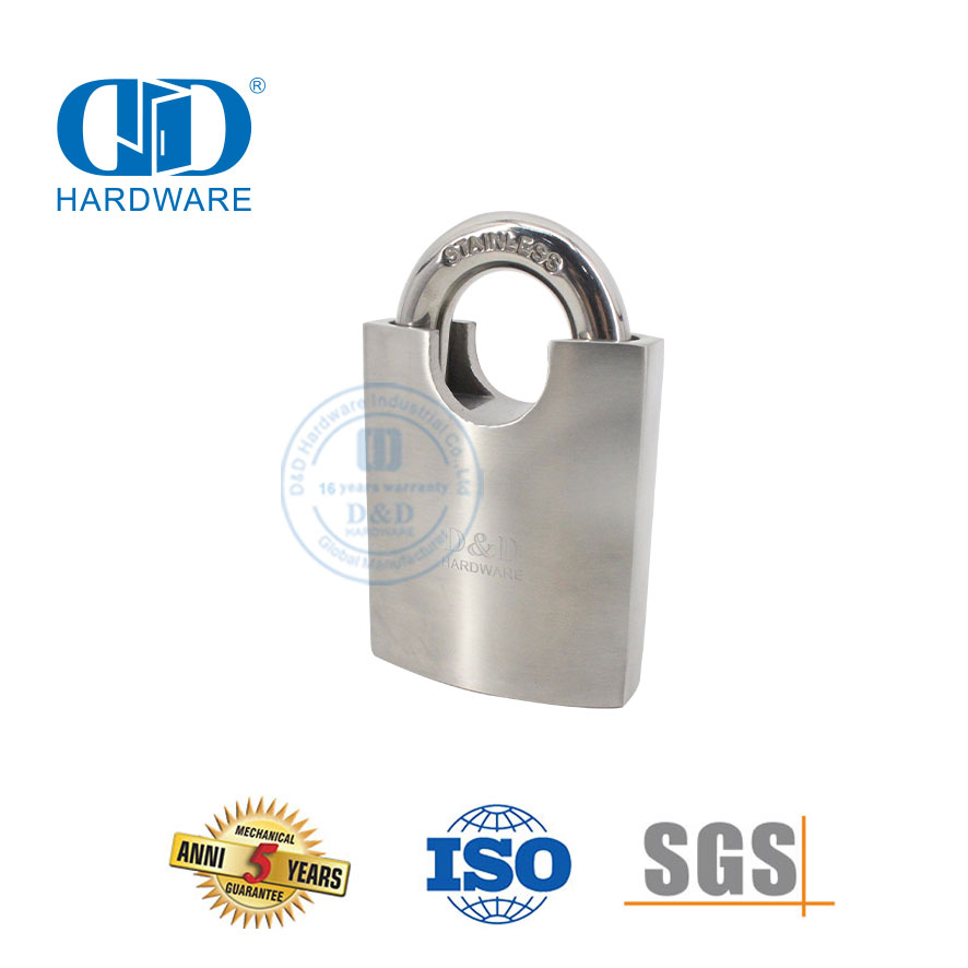 Segurança superior de aço inoxidável portátil tagout armário móveis ferragem exterior interior fechadura da porta Padlock-DDPL007-50mm