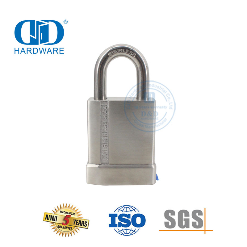 Aço inoxidável latão resistente ao calor aplicativo desbloqueio de impressão digital carregamento USB altamente inteligente portão de armazém porta de casa cadeado-DDPL0011-50mm