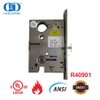 Cilindro de segurança de aço inoxidável americano listado pela UL, multifuncional, ferragens de móveis, porta de metal de madeira, fechadura de encaixe-DDAL07