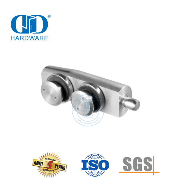 Aço inoxidável sobre painel pivô remendo encaixe pivô hardware de vidro-DDGP005