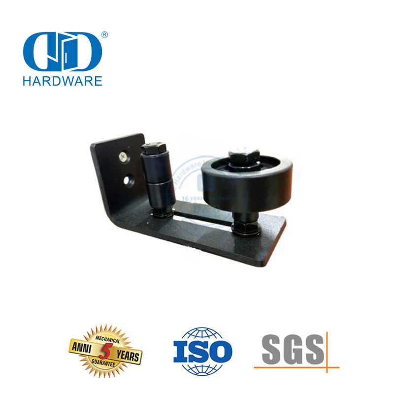 China fábrica de aço inoxidável cor preta acessórios de hardware para porta de celeiro guia de proteção de porta hardware de construção-DDBD075