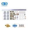 Kit de porta deslizante bi-dobrável de aço inoxidável de alta qualidade Sistema de porta Hardware Bypass Porta de celeiro Hardware-DDBD071