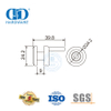 Acessório de móveis para dispositivo anti-salto com encaixe de vidro de aço inoxidável-DDSL001-3