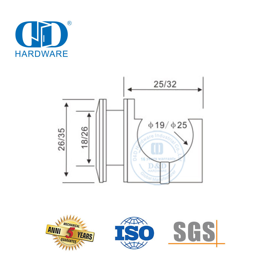 Hardware de vidro de aço inoxidável acessórios do banheiro hardware de construção rolo de suspensão para porta deslizante-DDGS111