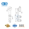 Rolo de porta de chuveiro de aço inoxidável de fábrica, hardware de vidro para porta deslizante para banheiro-DDGS101