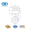 Aço inoxidável montagem de vidro porta ferragem porta deslizante pendurado rolo pivô para banheiro Door-DDGS109