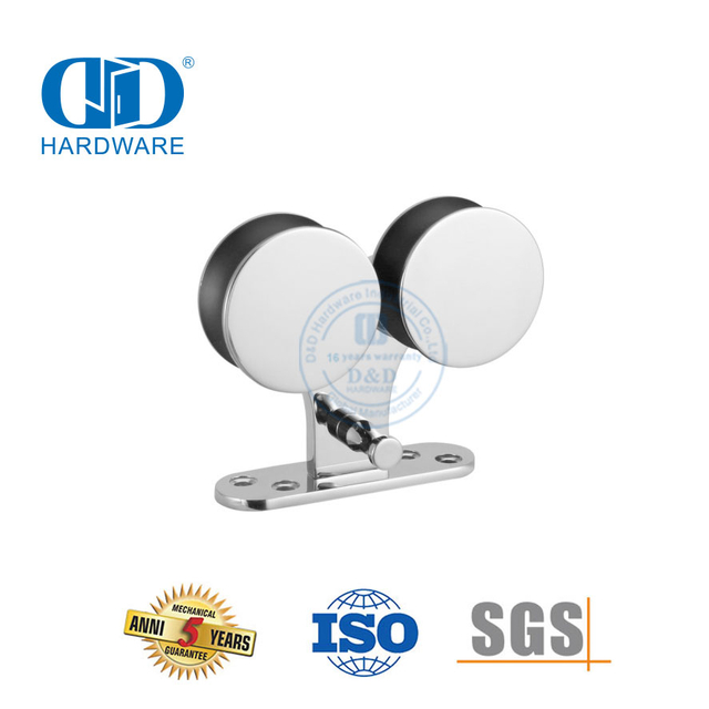 Acessório de vidro de aço inoxidável eficiente placa de suspensão acessórios do banheiro para porta deslizante de vidro-DDGS004