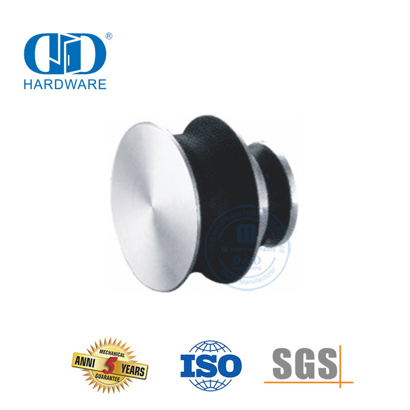 Acessório de móveis de rolo deslizante de aço inoxidável, tubo de porta deslizante, encaixe de vidro para porta de banheiro-DDGS107