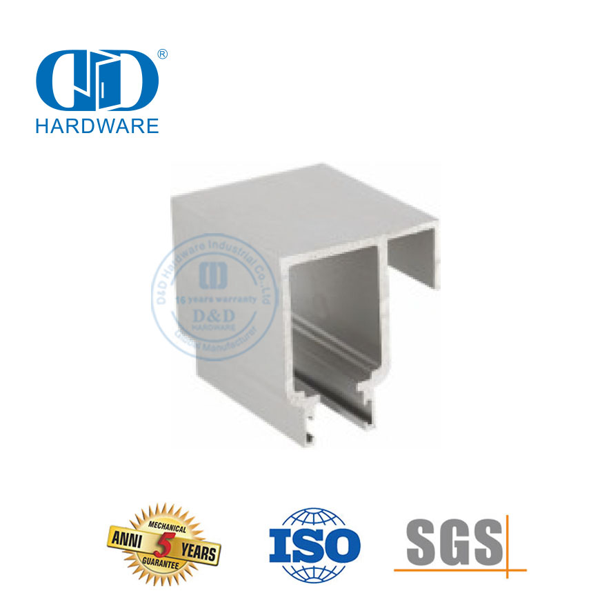 Hardware de aço inoxidável para construção de escritórios de hotel, ferro, vidro, porta deslizante, tubo para banheiro-DDGS144