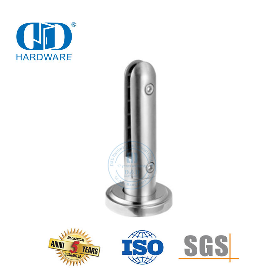 Balaustrada de vidro sem moldura de aço inoxidável, poste de balaustrada, braçadeira de vidro, corrimão, parede Bracket-DDHB008