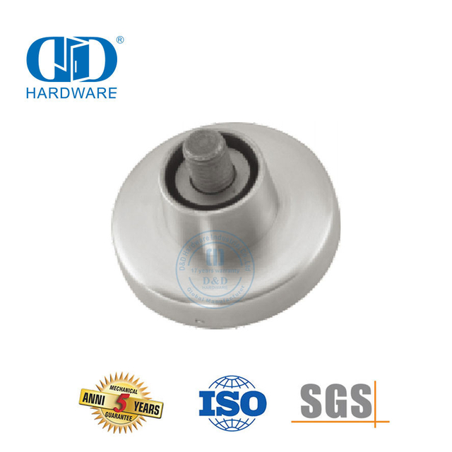 Acessórios para banheiro tipo redondo, porta de vidro, aço inoxidável, suporte de montagem na parede, acessório de hardware-DDWC006