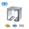 Dobrável superior pendurado braçadeira de vidro deslizante de aço inoxidável sistema de porta dobrável acessórios de vidro para banheiro Lavatory-DDGS148