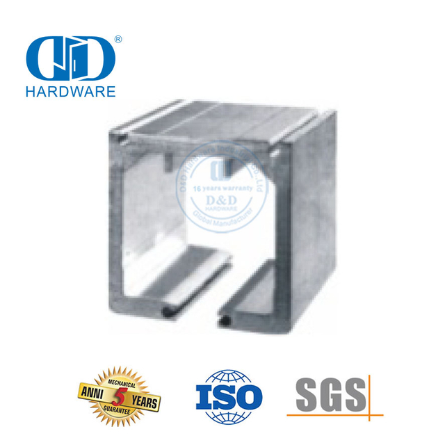 Dobrável superior pendurado braçadeira de vidro deslizante de aço inoxidável sistema de porta dobrável acessórios de vidro para banheiro Lavatory-DDGS148