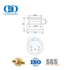 Atacado de aço inoxidável para porta deslizante, rolos de vidro, encaixe para móveis, hardware-DDGP020