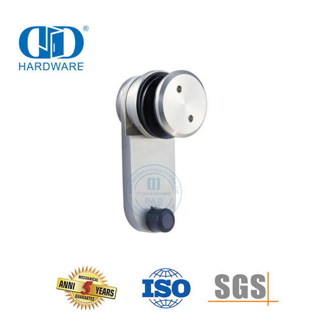 Fabricante de ferragens de vidro de aço inoxidável sobre os pivôs do painel, encaixe de remendo, porta deslizante pivô Hardware-DDGP016
