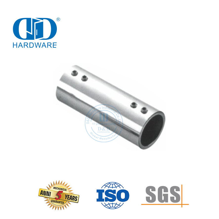 Painel de vidro de aço inoxidável suporte conector chuveiro cubículo divisórias painel de vidro Connector-DDSC037