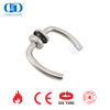 Decoração de casa moderna EN 1906 Hardware Silver Hollow Lever Handles-DDTH004-SSS