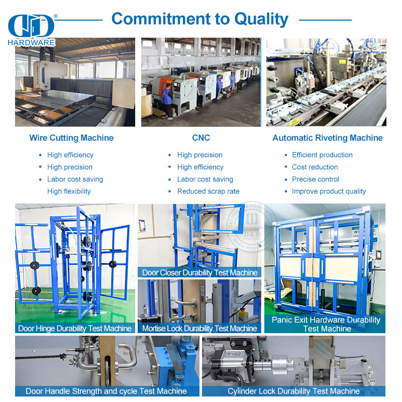 Fechadura de encaixe americana com classificação de fogo listada pela UL para porta interna de entrada-DDAL04