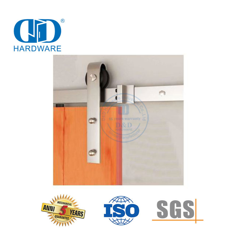 Fornecimento de fábrica de aço inoxidável moderno hardware de porta de celeiro pendurado acessórios de porta comercial móveis Hardware-DDBD043