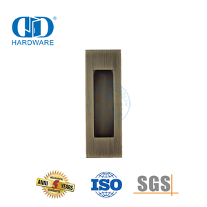Hardware para móveis em aço inoxidável 102 mm quadrado embutido para ocultar puxador de porta-DDFH009-B