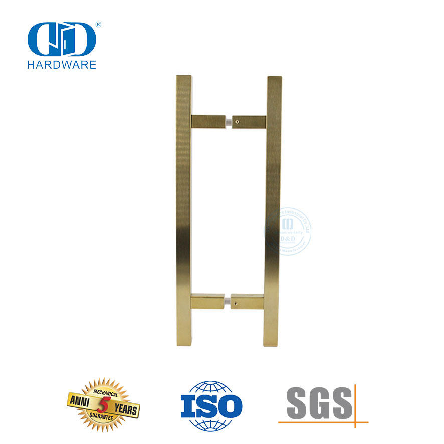  Puxador de aço inoxidável para porta de chuveiro antiferrugem avançada-DDPH016-D-SB