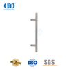 Maçaneta moderna de aço inoxidável com barra T prateada para porta de banheiro para porta de vidro-DDPH031-SSS