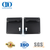 Maçaneta da alavanca da porta de aço inoxidável com acabamento prateado e placa para porta de metal-DDTP001-MB