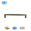 Puxador de aço inoxidável com barra quadrada de latão antigo de luxo para porta de madeira-DDPH034-AB