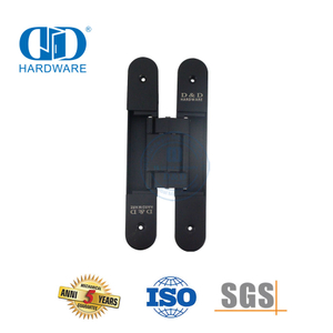 Dobradiça de porta interna ajustável de segurança oculta de liga de zinco de acabamentos diferentes 3D-DDCH008-G40