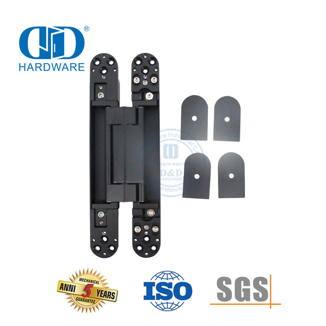 Fábrica venda quente liga de zinco fácil instalação 3d escondido invisível móveis ferragem resistente dentro exterior dobradiça-DDCH008-G120