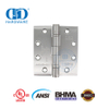 Certificado BHMA Listado pela UL ANSI Dobradiça de encaixe à prova de fogo de canto quadrado Dobradiça de porta de madeira comercial-DDSS001-ANSI-2-5x4/3,5x3,7mm