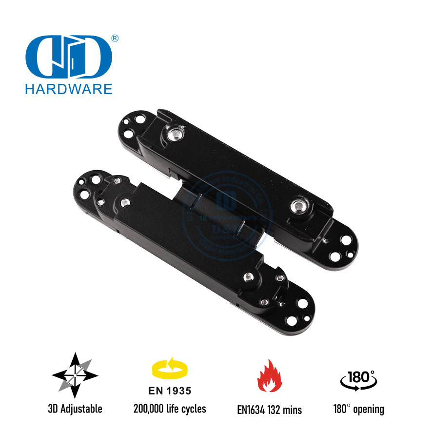 EN1935 Dobradiça de porta oculta 3D para edifício comercial-DDCH008-G40