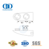 Pivô de porta inferior de aço inoxidável, hardware de porta de vidro, remendo de pivô, encaixe superior Pivot-DDGP012