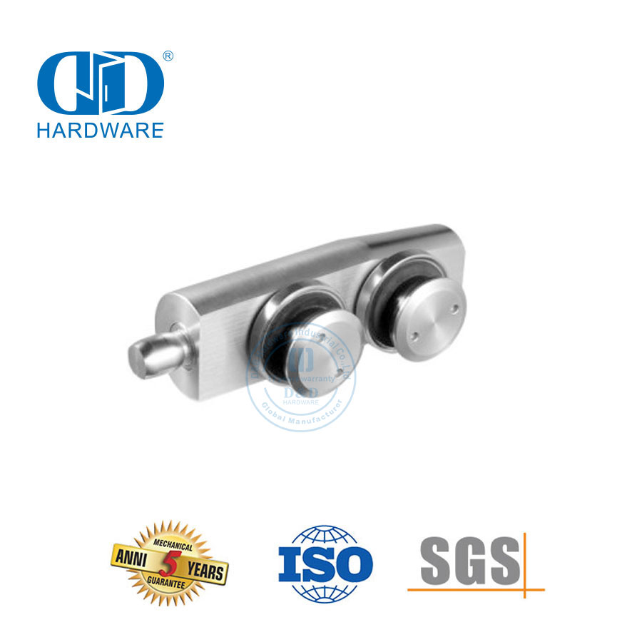Aço inoxidável sobre painel pivô remendo encaixe pivô hardware de vidro-DDGP005