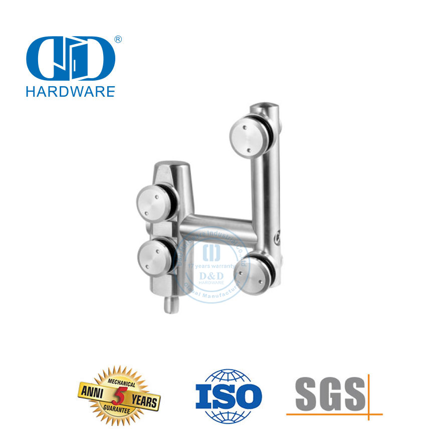 Porta de vidro de aço inoxidável pivô acessório de móveis porta deslizante de pivô superior Hardware-DDGP006